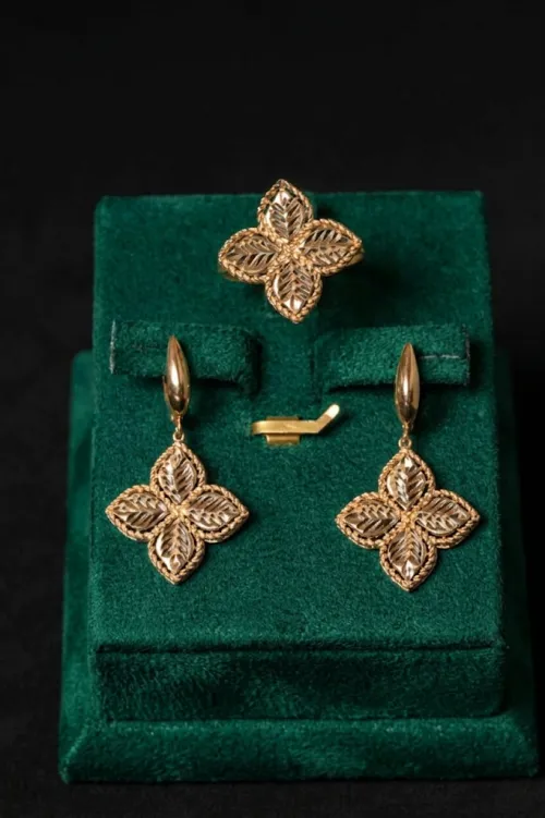 Qızıl zərgərlik dəsti HJ246, 585 əyar