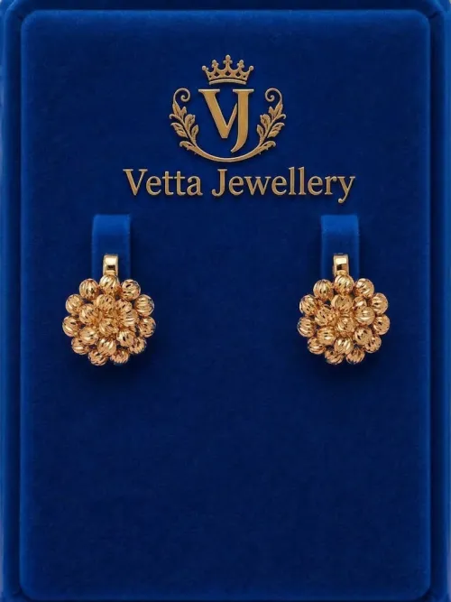 Серьги женские VETTA HJ395, золото 585 проба