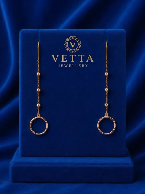 Серьги женские VETTA HJ420, золото 585 проба
