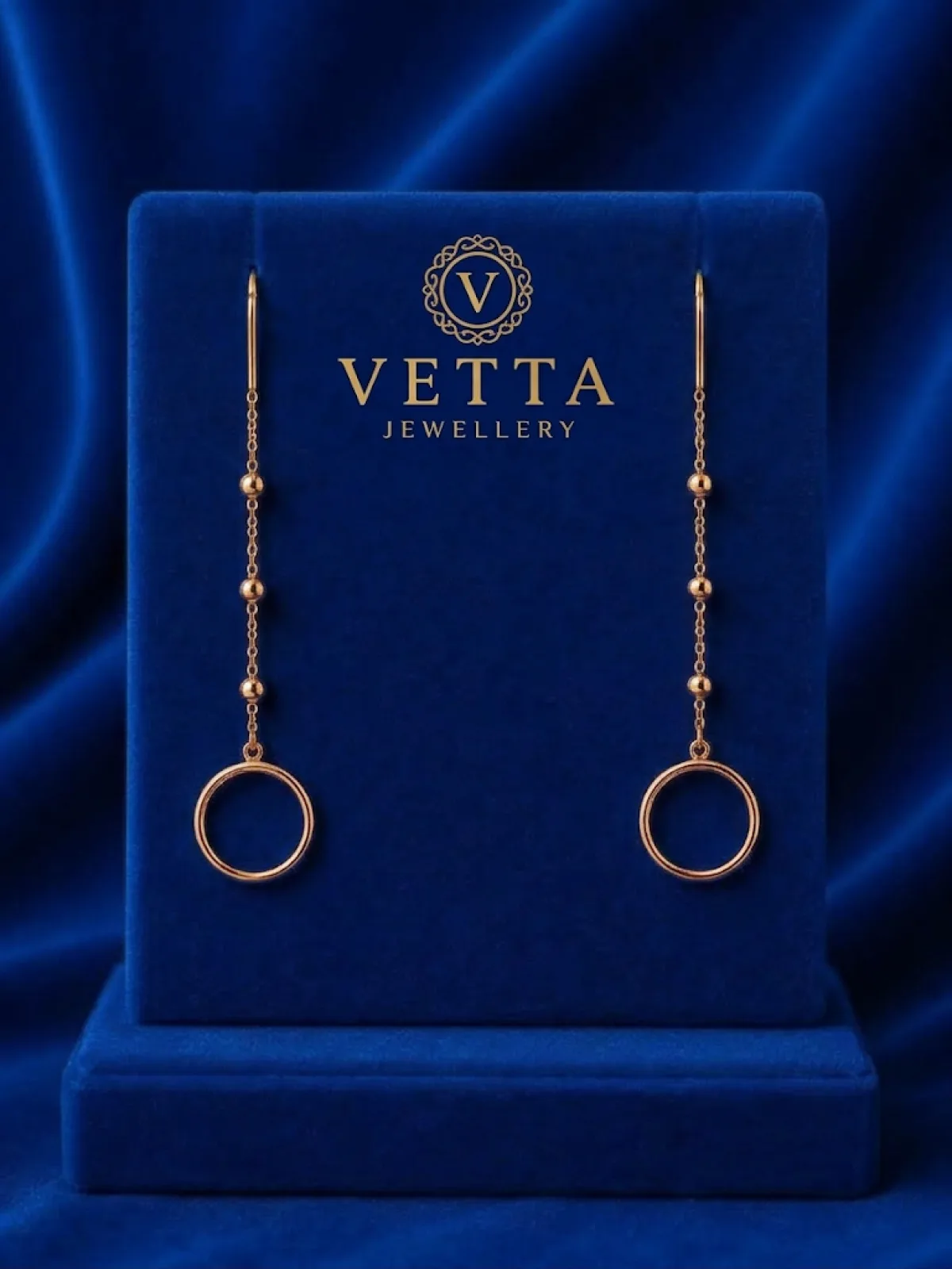 Серьги женские VETTA HJ420, золото 585 проба