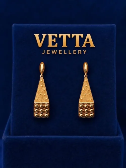 Серьги женские VETTA HJ478, золото 585 пробы