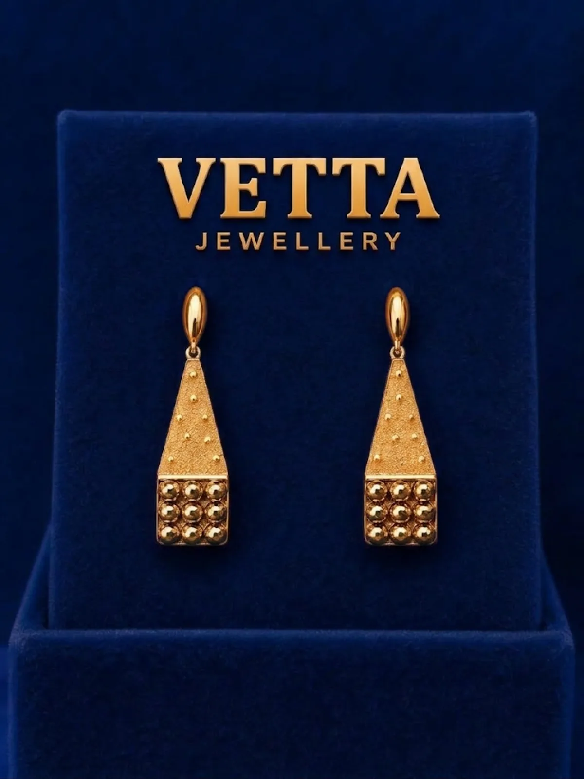 Серьги женские VETTA HJ478, золото 585 пробы