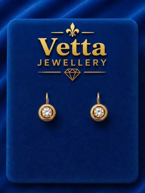 Серьги женские VETTA HJ480, золото 585 пробы