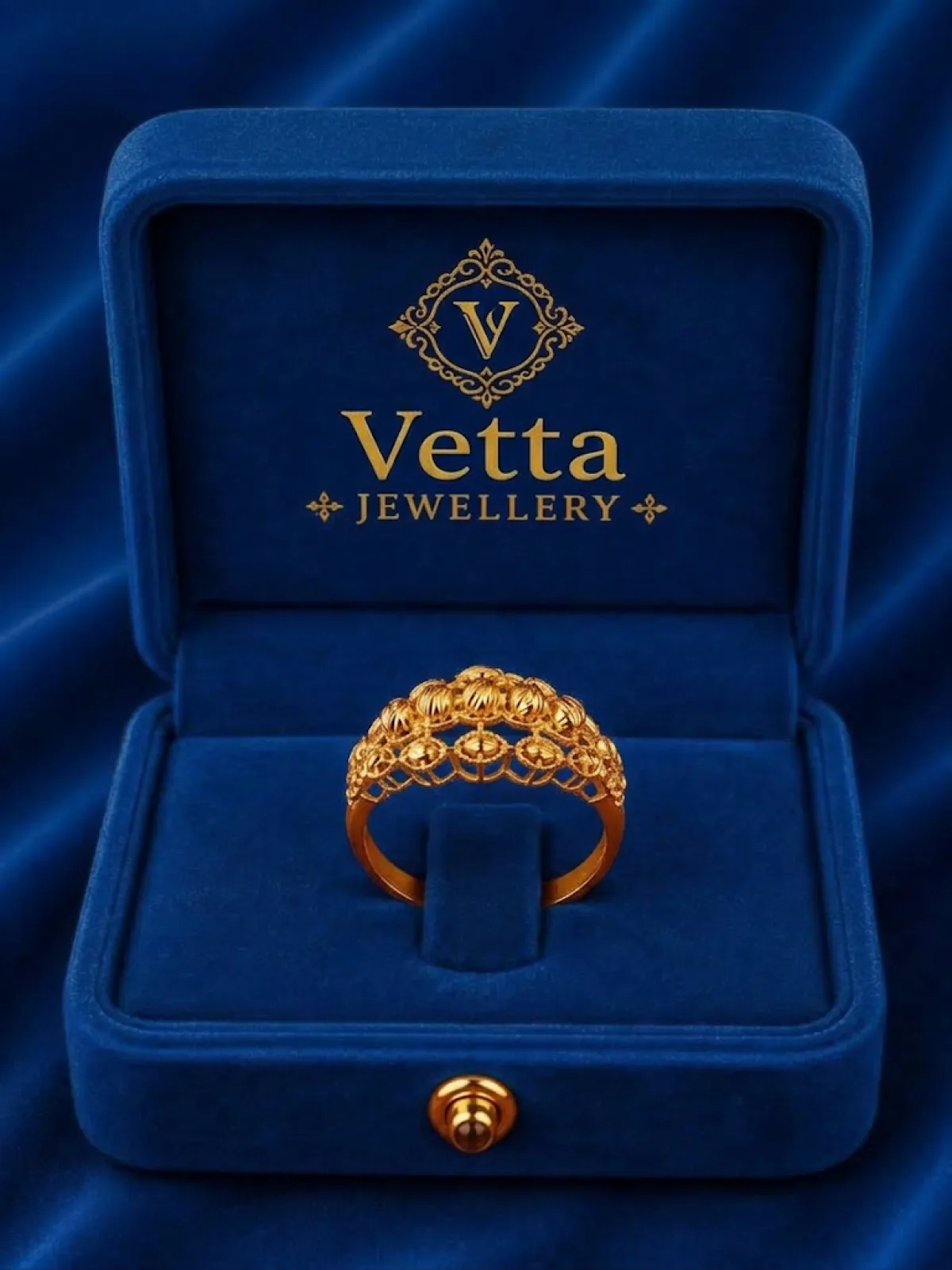 Кольцо женское VETTA HJ626-1, золото 585 пробы, 1.67 г