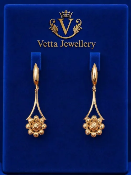 Серьги женские VETTA HJ855, золото 585 пробы