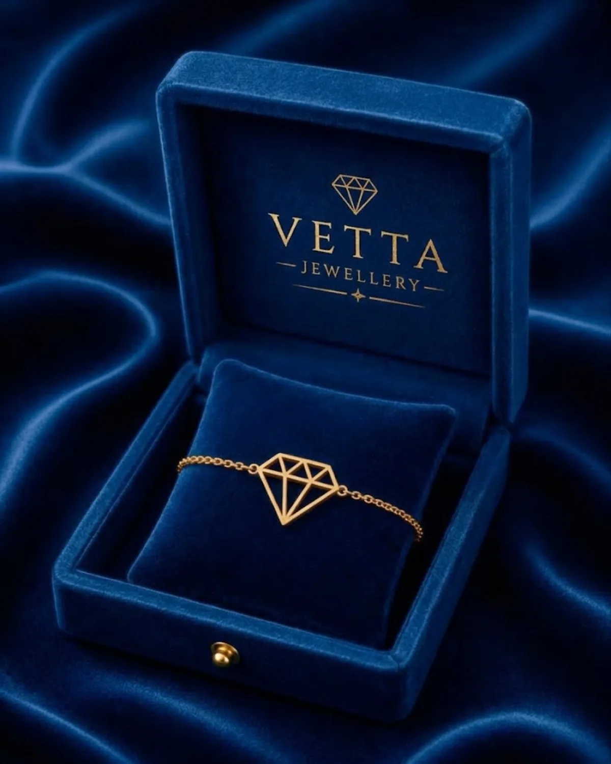 Браслет женский VETTA HJ861, золото 585 пробы, 1.32 г