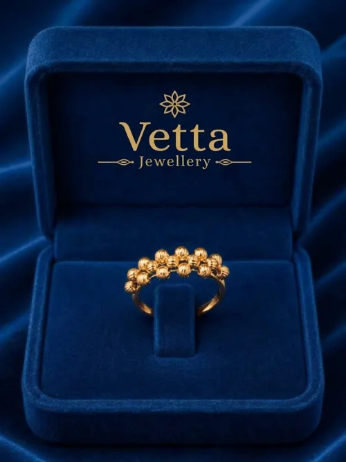 Кольцо женское VETTA HJ887, золото 585 пробы, 1.24 г