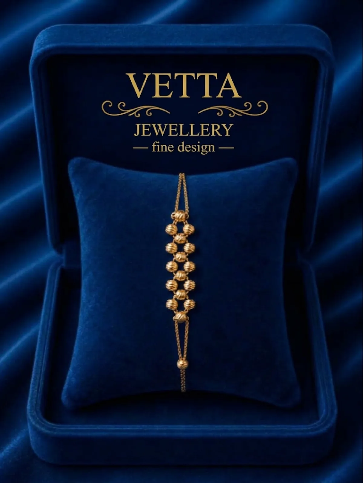 Браслет женский VETTA HJ926, золото 585 пробы, 1.60 г