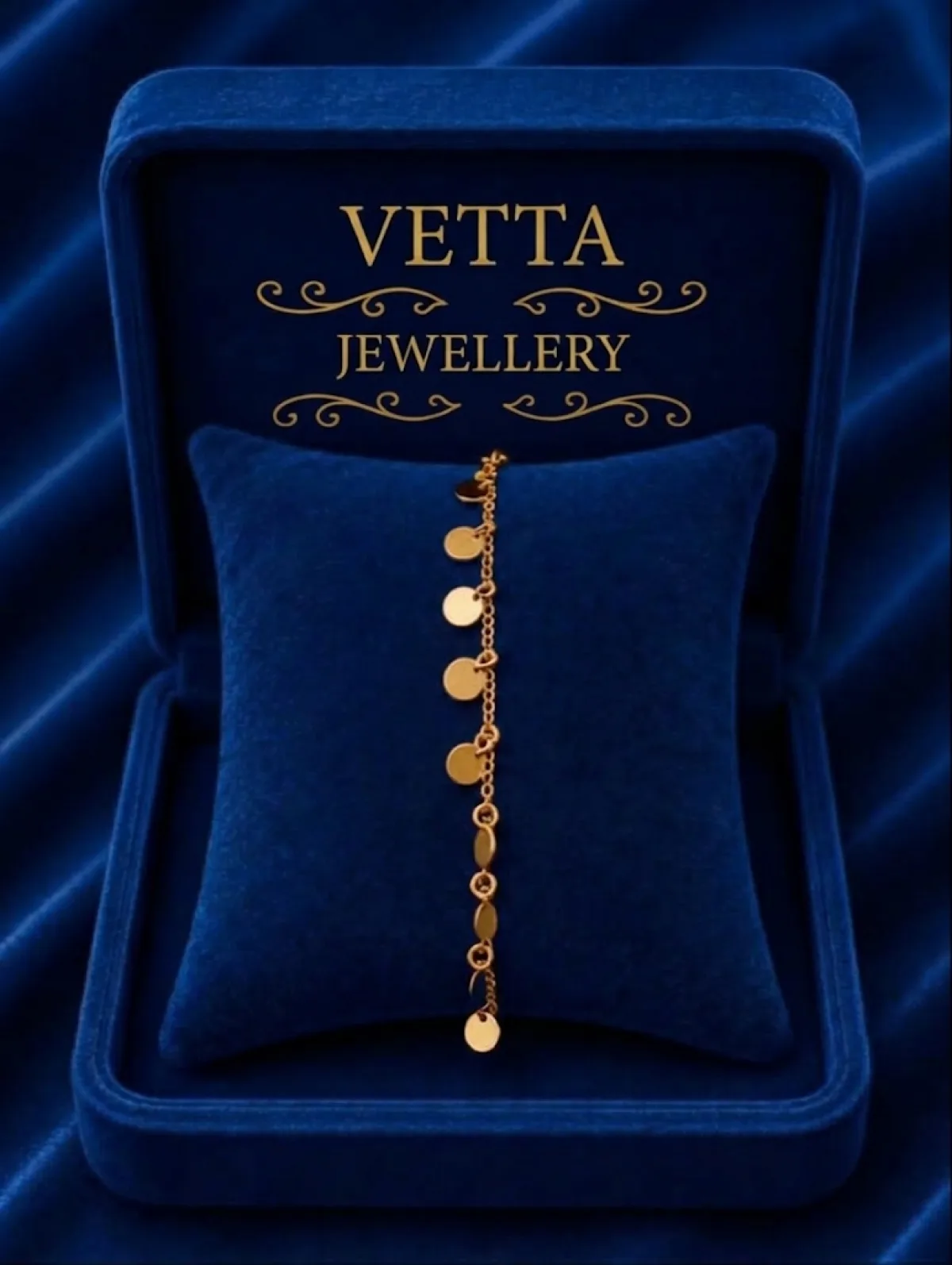 Браслет женский VETTA HJ931, золото 585 пробы, 1.50 г