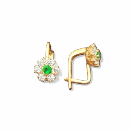 Uşaq üçün qızıl sırğa Vetta Jewellery 698, 585 əyar