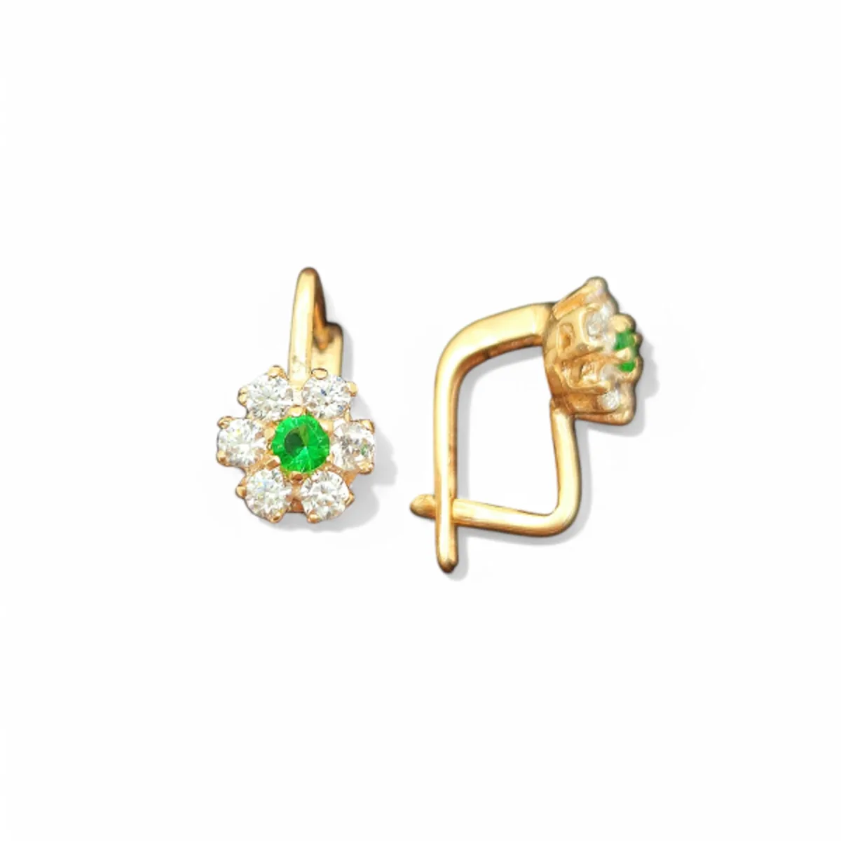 Uşaq üçün qızıl sırğa Vetta Jewellery 698, 585 əyar