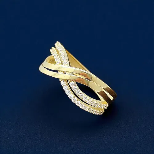 Qadın üçün qızıl möhür üzük Vetta Jewellery 10006, 585 əyar