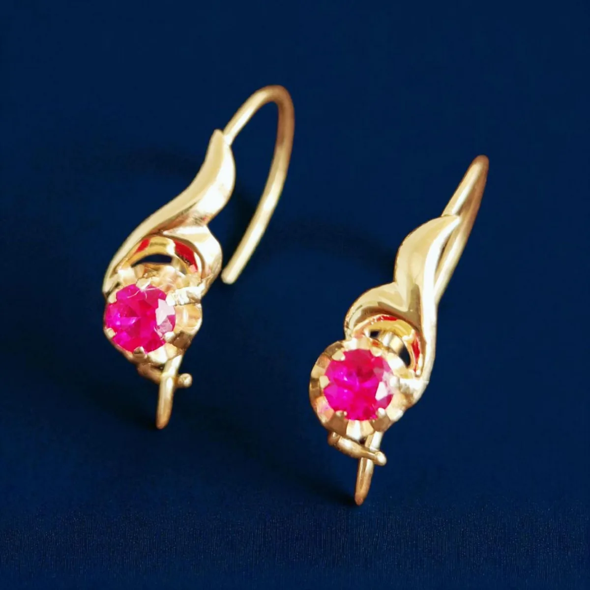 Qızıl sırğa Vetta Jewellery 10042, 585 əyar