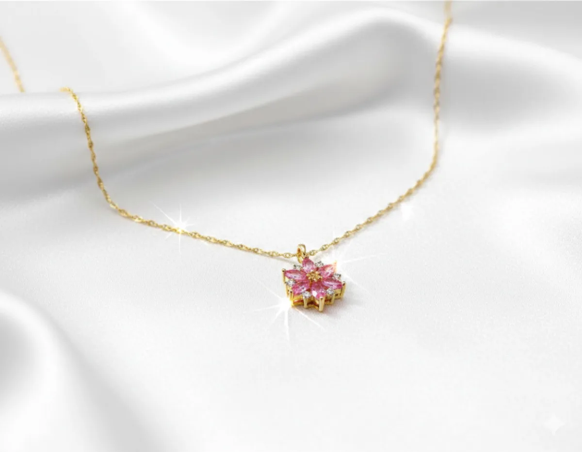Qadın üçün qızıl boyunbağı Vetta Jewellery 10302, 585 əyar