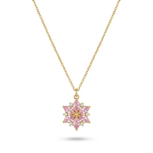 Qadın üçün qızıl kulonlu zəncir Vetta Jewellery 10349, 585 əyar