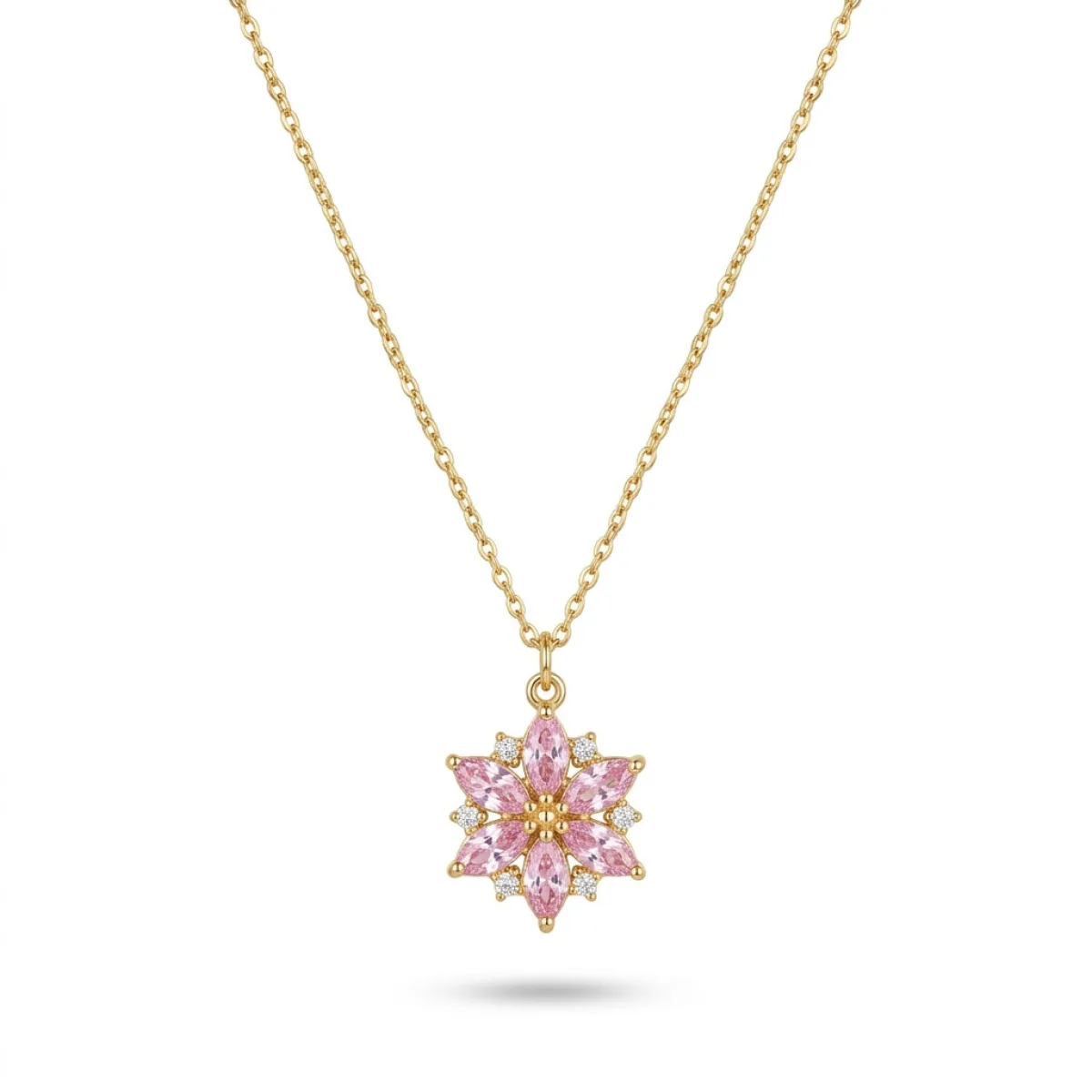 Qadın üçün qızıl kulonlu zəncir Vetta Jewellery 10349, 585 əyar