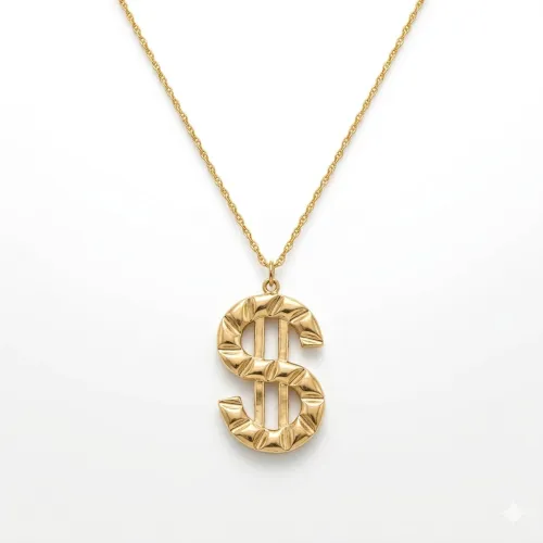 Qızıl kulonlu zəncir Vetta Jewellery 10350, 585 əyar