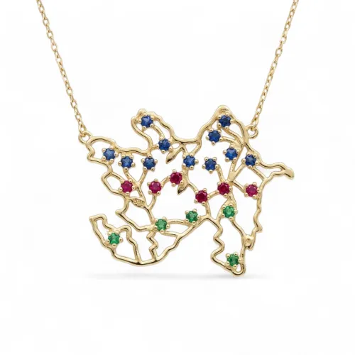 Qadın üçün qızıl boyunbağı Vetta Jewellery 10452, 585 əyar