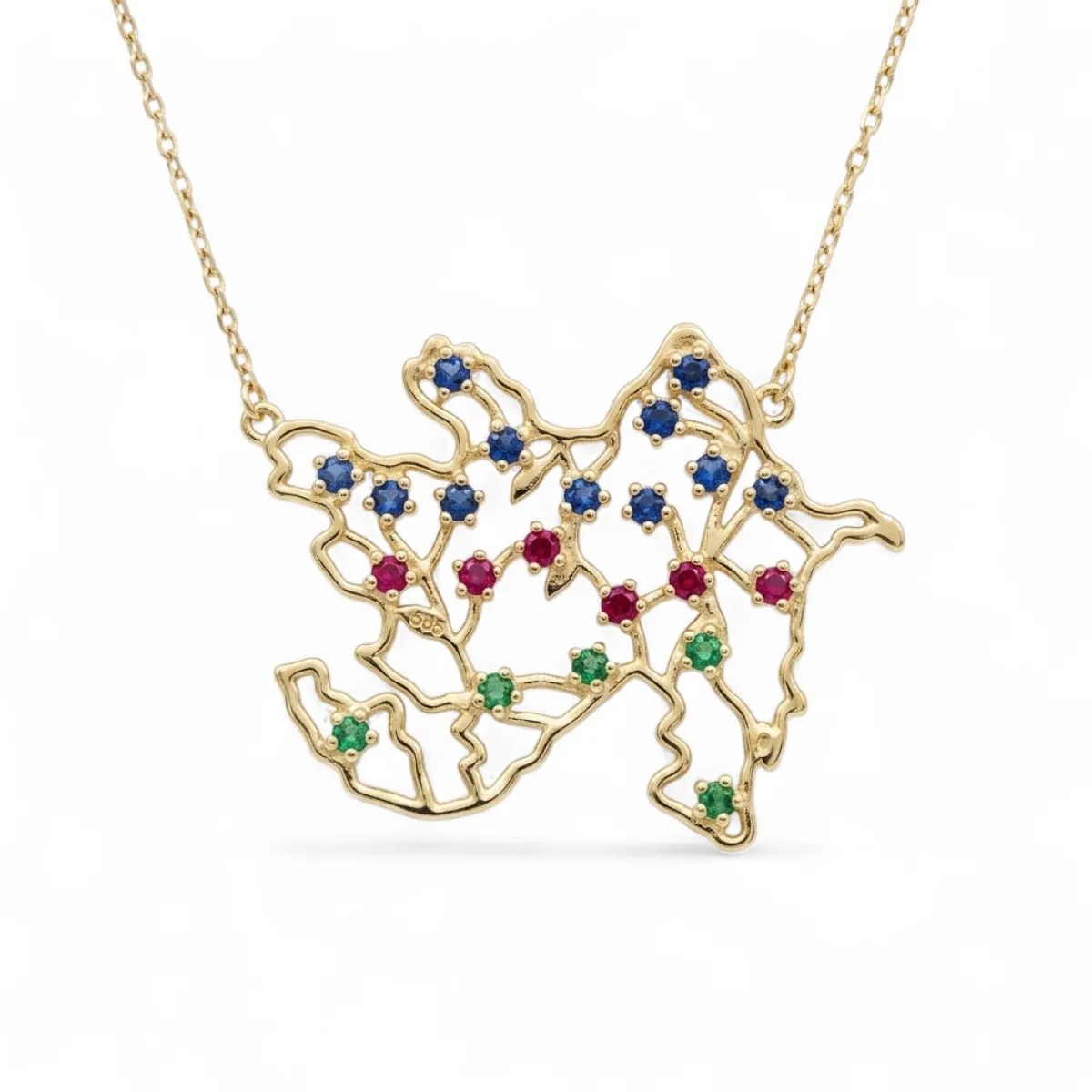 Qadın üçün qızıl boyunbağı Vetta Jewellery 10452, 585 əyar
