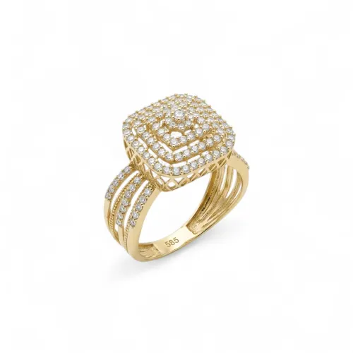 Qadın üçün qızıl üzük Vetta Jewellery 10455, 585 əyar