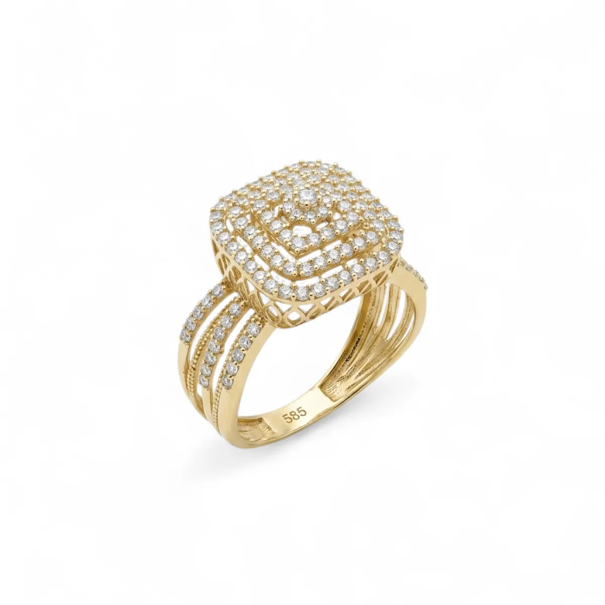 Qadın üçün qızıl üzük Vetta Jewellery 10455, 585 əyar
