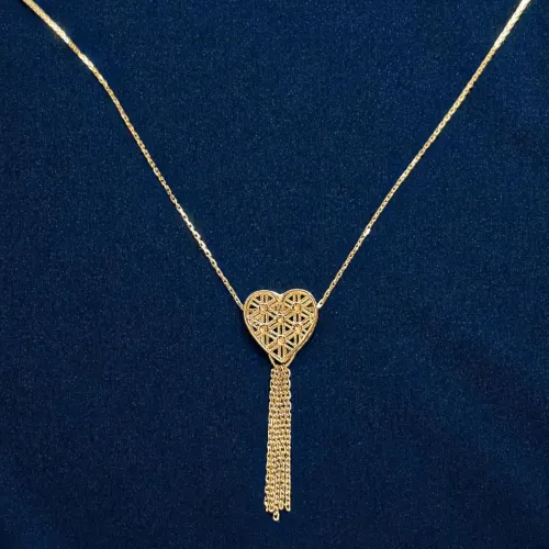 Qadın üçün qızıl boyunbağı Vetta Jewellery 10129, 585 əyar
