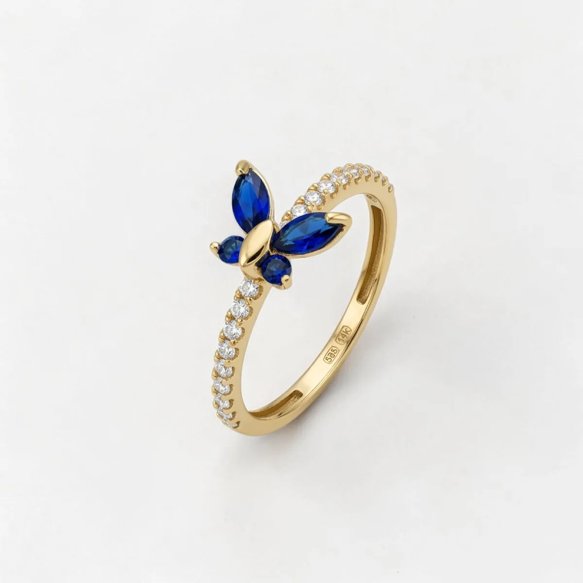 Qadın üçün qızıl möhür üzük Vetta Jewellery 10445, 585 əyar