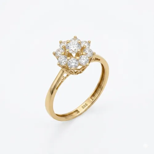 Qadın üçün qızıl üzük Vetta Jewellery 10451, 585 əyar