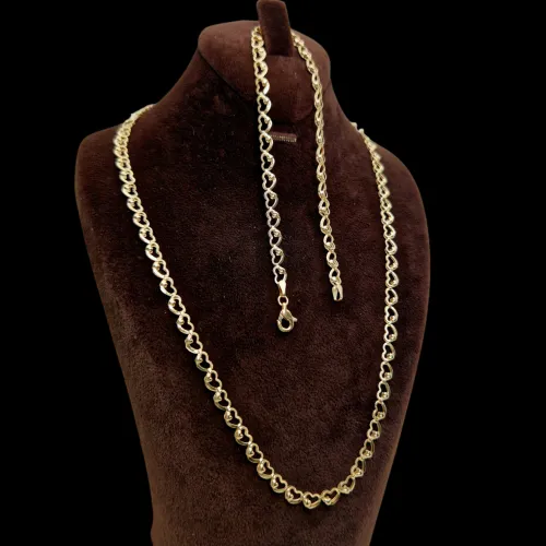 Qızıl zərgərlik dəsti Vetta Jewellery 10470, 585 əyar