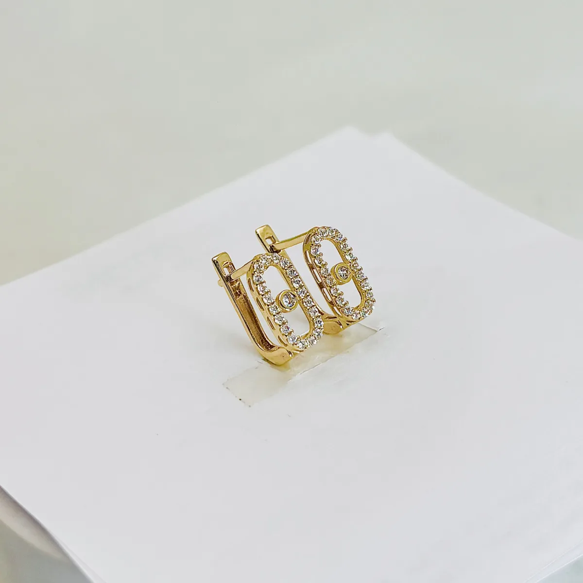 Серьги женские 10498, золото 585 пробы