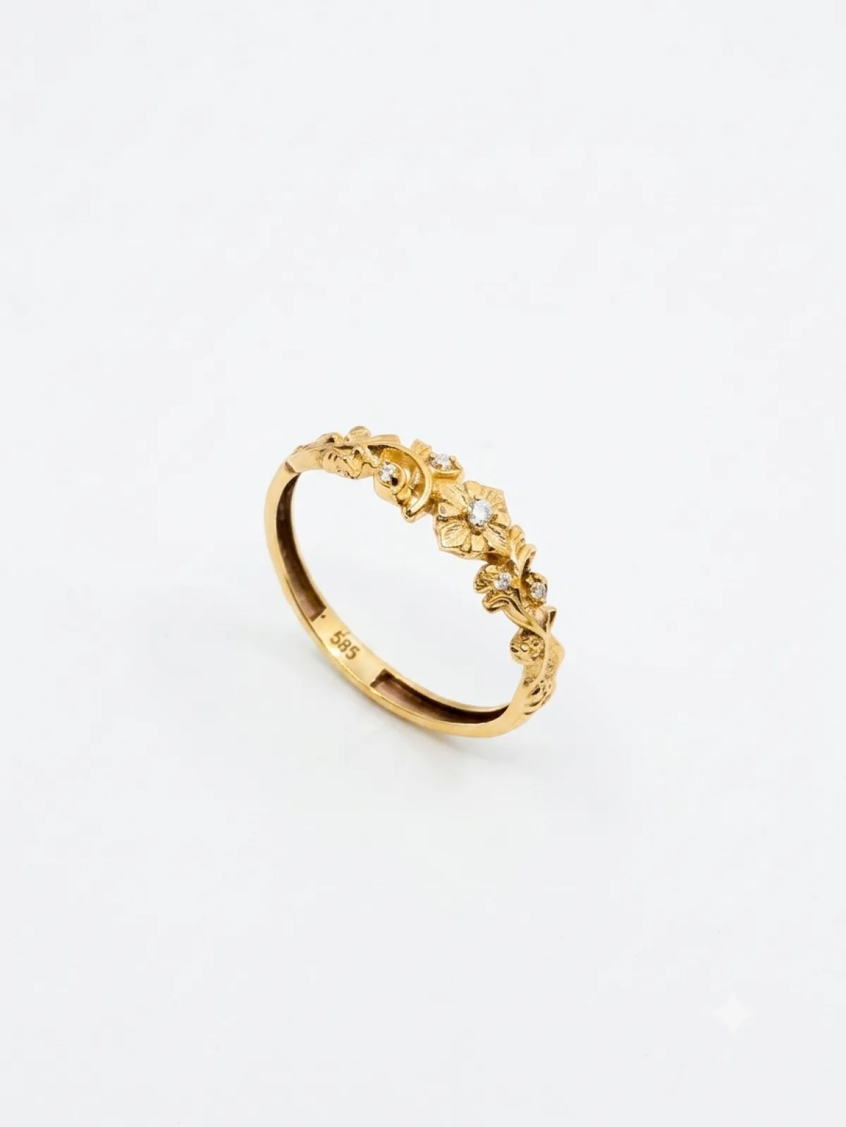 Qadın üçün qızıl möhür üzük Vetta Jewellery 10550, 585 əyar