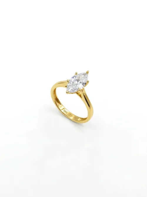 Qadın üçün qızıl üzük Vetta Jewellery 10554, 585 əyar