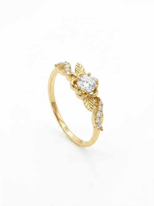 Qadın üçün qızıl üzük Vetta Jewellery 10570, 585 əyar