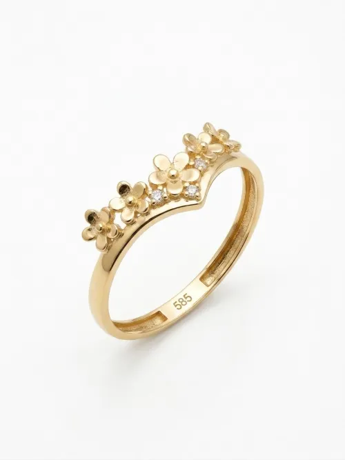 Qadın üçün qızıl üzük Vetta Jewellery 10621, 585 əyar