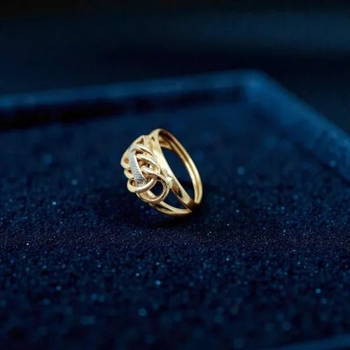Qadın üçün qızıl üzük Vetta Jewellery 10190, 585 əyar