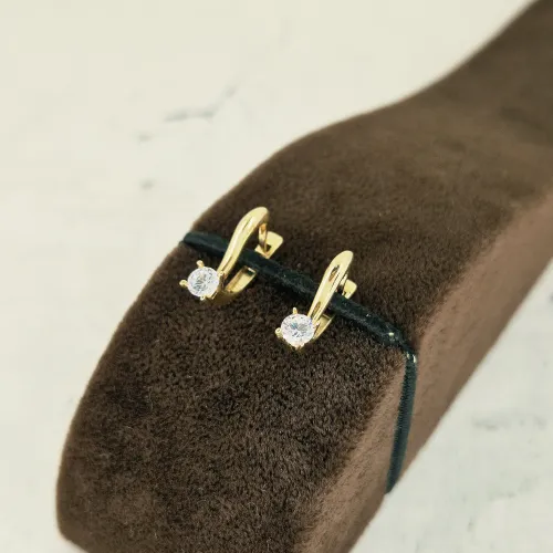 Qadın üçün qızıl sırğa Vetta Jewellery 10409, 585 əyar