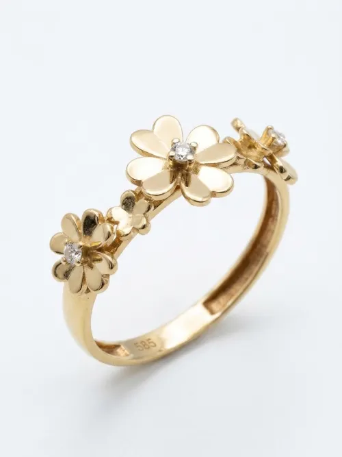 Qadın üçün qızıl üzük Vetta Jewellery 10618, 585 əyar