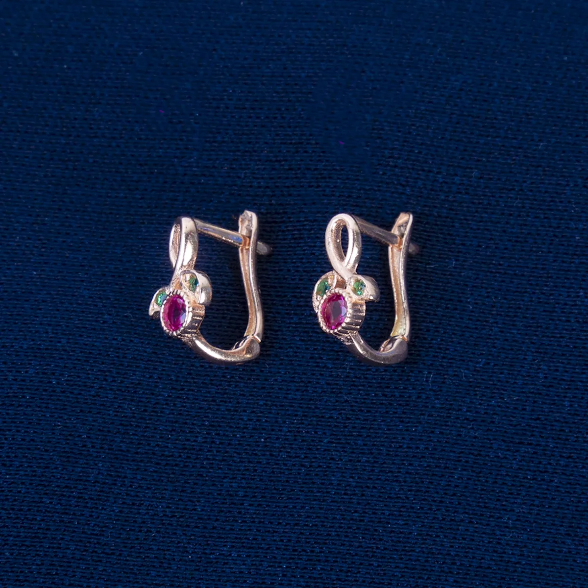 Uşaq üçün qızıl sırğa Vetta Jewellery 541_QIRMIZI, 585 əyar