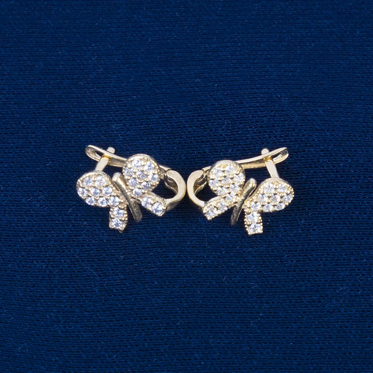Uşaq üçün qızıl sırğa Vetta Jewellery 542_SARI, 585 əyar